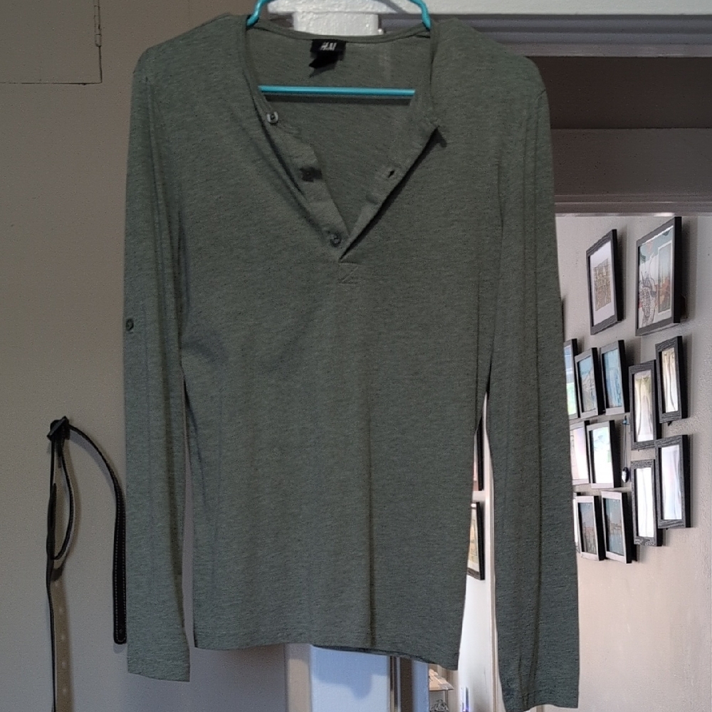 H&M Half Button Long Sleeve